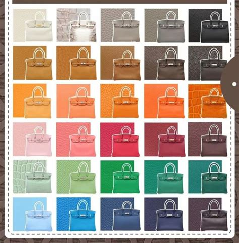 hermes bag color names